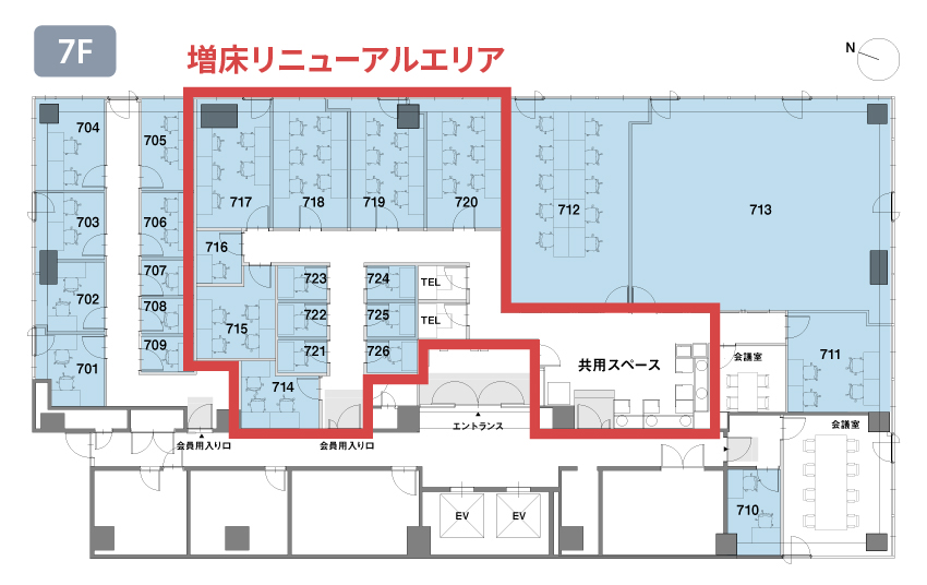 billage KANDA NCO神田紺屋町 フロアマップ